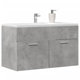 Vidaxl wastafelkast 80x38,5x46 cm spaanplaat betongrijs
