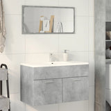 Vidaxl wastafelkast 80x38,5x46 cm spaanplaat betongrijs