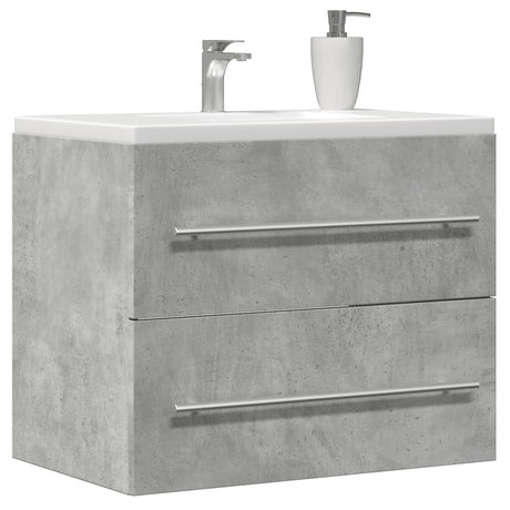 Vidaxl wastafelkast 60x38,5x48 cm spaanplaat betongrijs