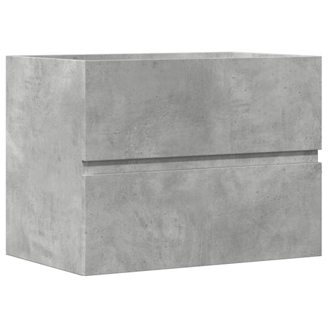 Vidaxl badkamerkast 60x38,5x45 cm bewerkt hout betongrijs