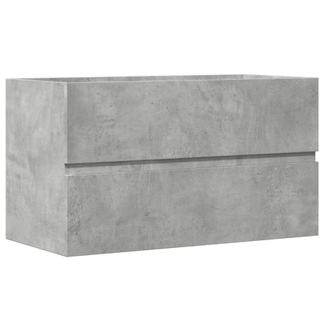 Vidaxl wastafelkast 90x38,5x45 cm spaanplaat betongrijs