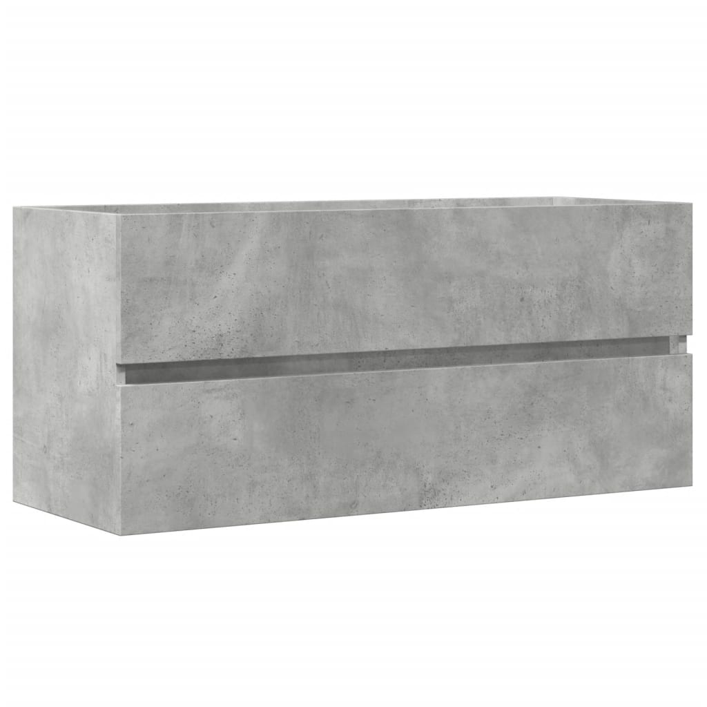 Vidaxl wastafelkast 100x38,5x45 cm spaanplaat betongrijs