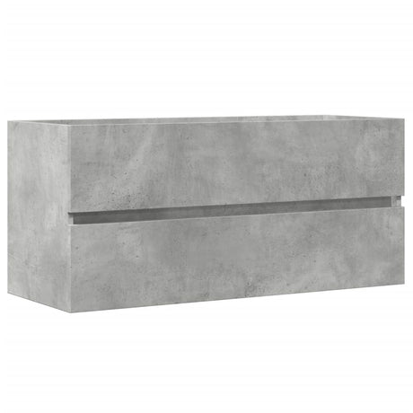 Vidaxl wastafelkast 100x38,5x45 cm spaanplaat betongrijs