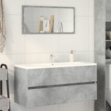 Vidaxl wastafelkast 100x38,5x45 cm spaanplaat betongrijs