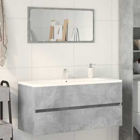 Vidaxl wastafelkast 100x38,5x45 cm spaanplaat betongrijs
