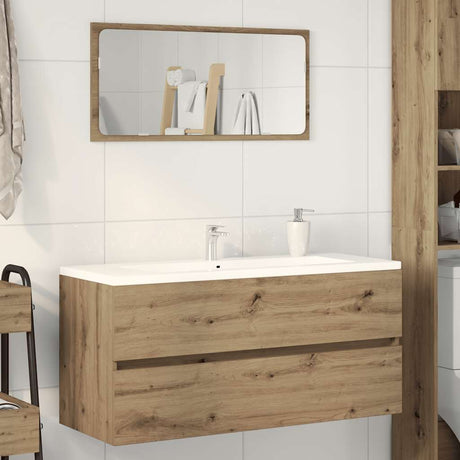 Vidaxl wastafelkast 100x38,5x45 cm bewerkt hout artisanaal eikenkleur