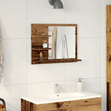 Vidaxl badkamerspiegelkast 60x10,5x45 cm oud houtkleurig