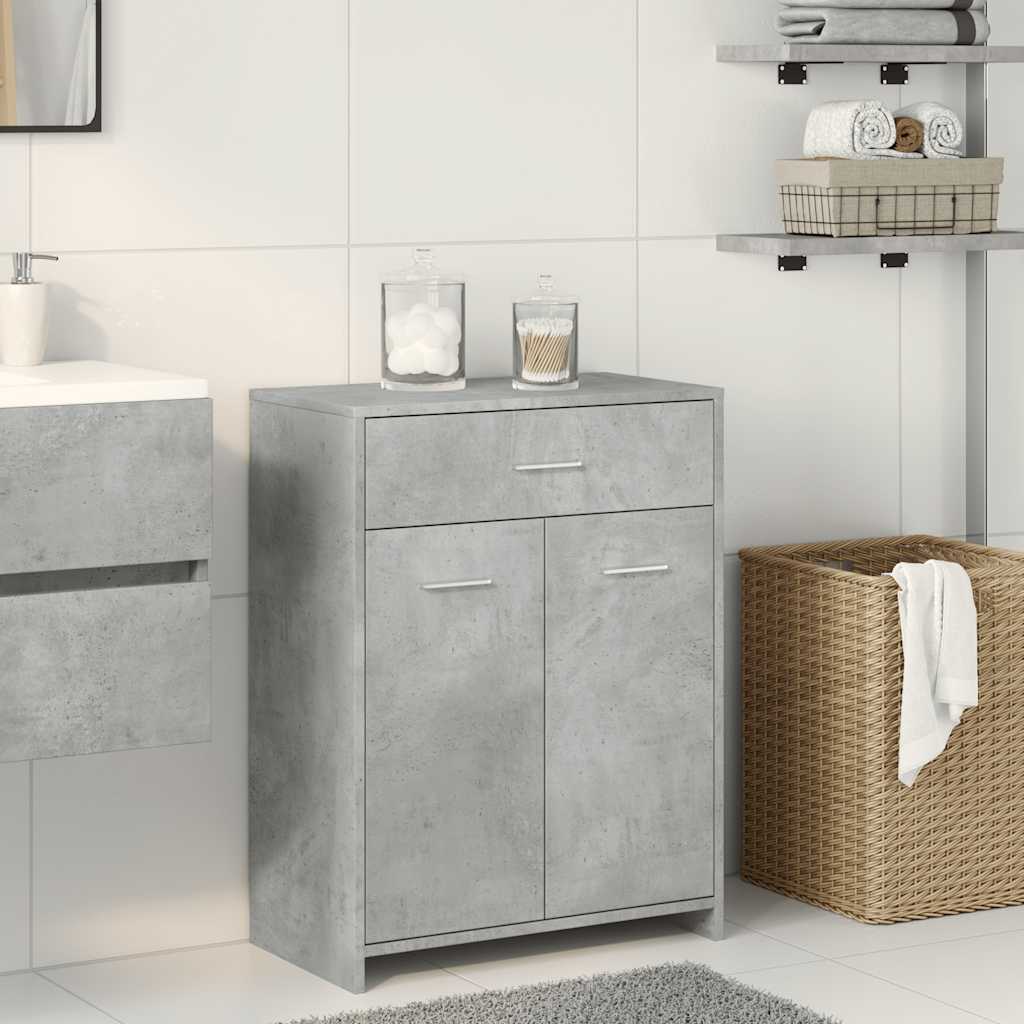 Vidaxl badkamerkast 60x33x80 cm spaanplaat betongrijs