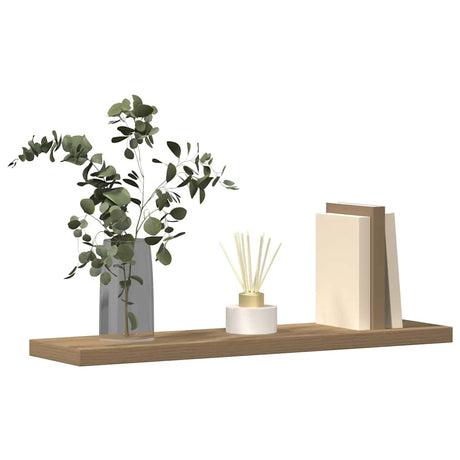 Vidaxl wandschappen 4 st 40x10x1,5 cm bewerkt hout artisanaal eiken