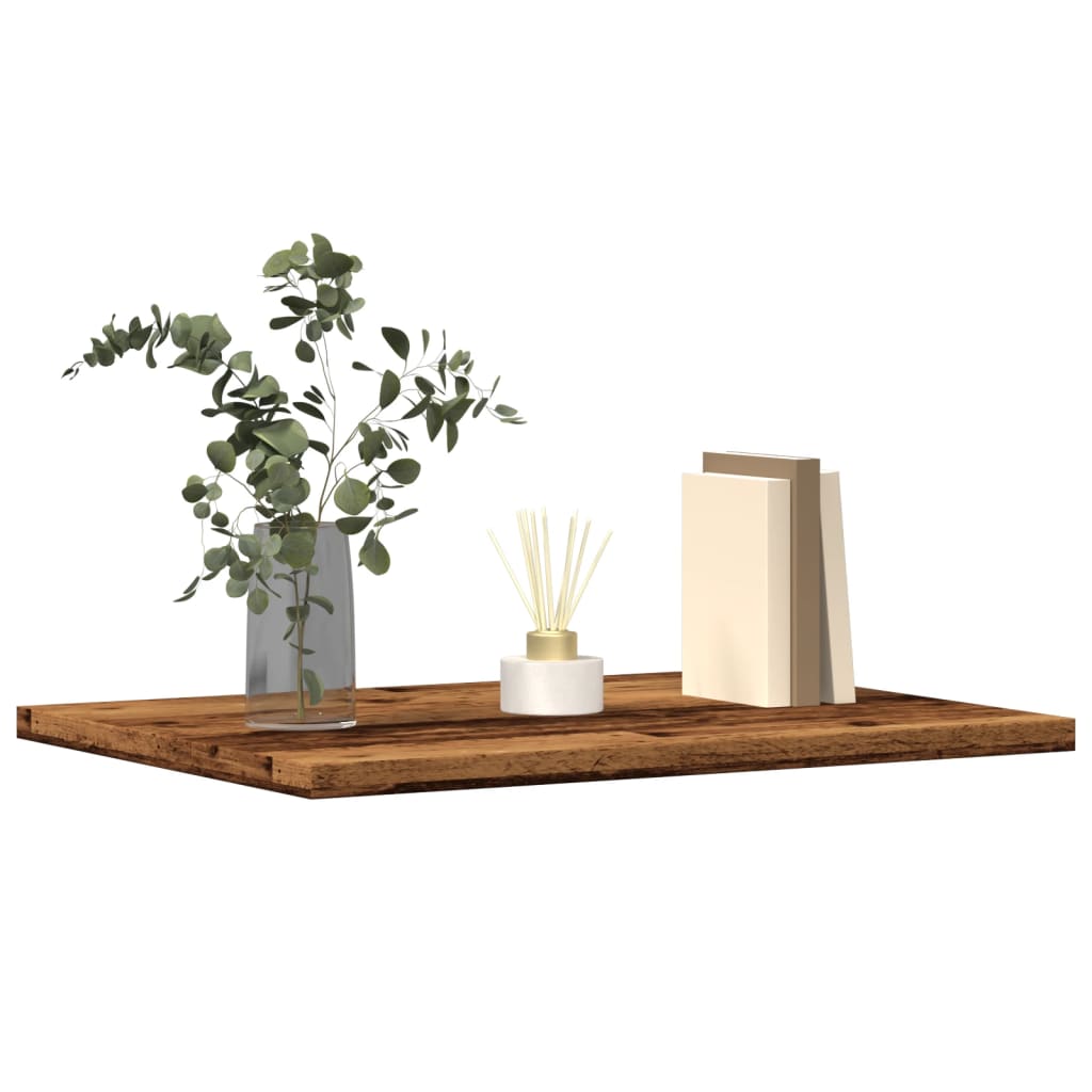 Vidaxl wandschappen 4 st 40x30x1,5 cm bewerkt hout oud houtkleurig