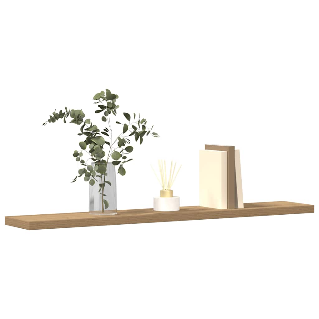 Vidaxl wandschappen 4 st 60x20x1,5 cm bewerkt hout artisanaal eiken