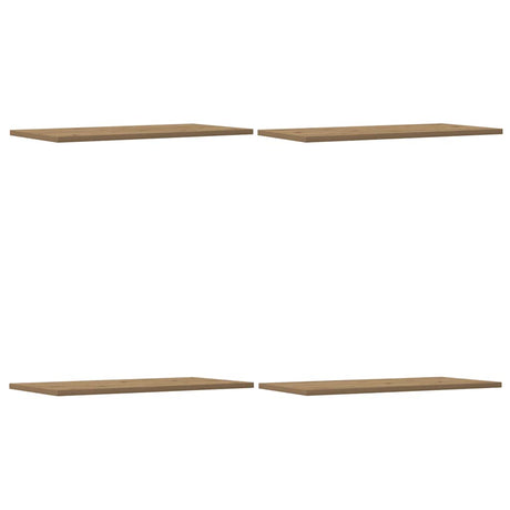 Vidaxl wandschappen 4 st 60x30x1,5 cm bewerkt hout artisanaal eiken