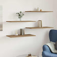 Vidaxl wandschappen 4 st 60x30x1,5 cm bewerkt hout artisanaal eiken