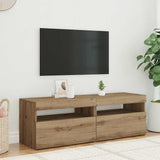 Vidaxl tv-meubels met led 2 st bewerkt hout artisanaal eiken