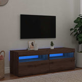 Vidaxl tv-meubels met led 2 st bewerkt hout artisanaal eiken