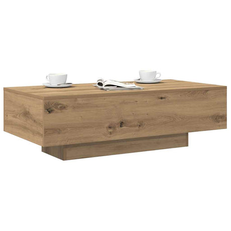 Vidaxl salontafel 100x49,5x31 cm bewerkt hout artisanaal eikenkleur