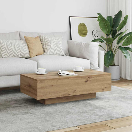 Vidaxl salontafel 100x49,5x31 cm bewerkt hout artisanaal eikenkleur