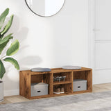 Vidaxx Schuhbank 105 x 35 x 35 cm, fertiges Holz, altholzfarben