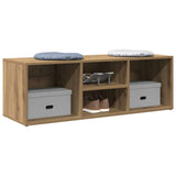 Vidaxx Schuhbank 105 x 35 x 35 cm, handgefertigtes Holz, handgefertigte Eiche