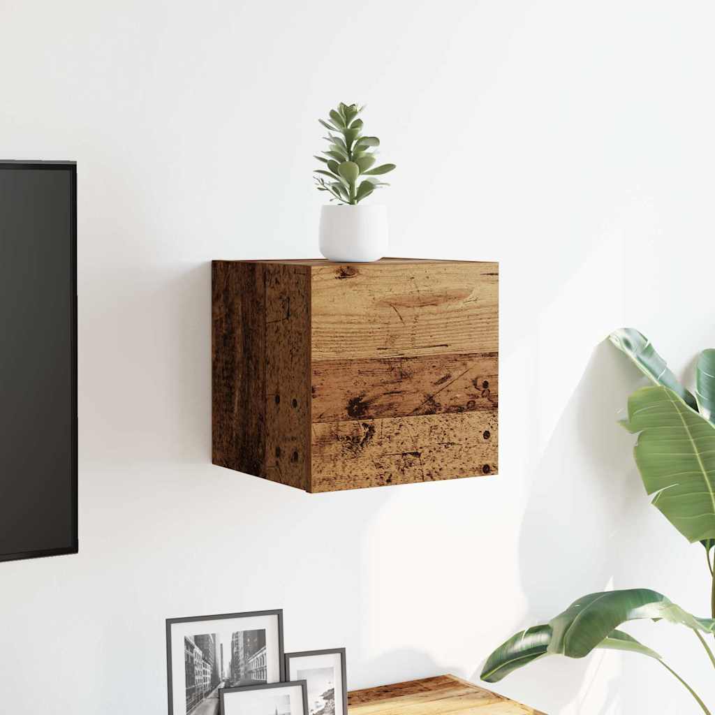 Vidaxl tv-wandmeubel 30,5x30x30 cm oud houtkleurig