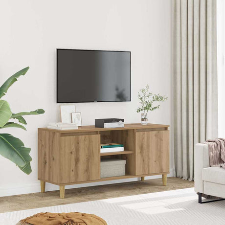 Vidaxl tv-meubel 102x35x50 cm bewerkt hout artisanaal eikenkleur