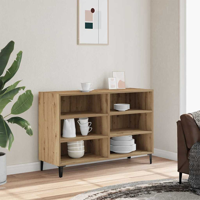 Vidaxl dressoir 103,5x35x70 cm bewerkt hout artisanaal eikenkleurig