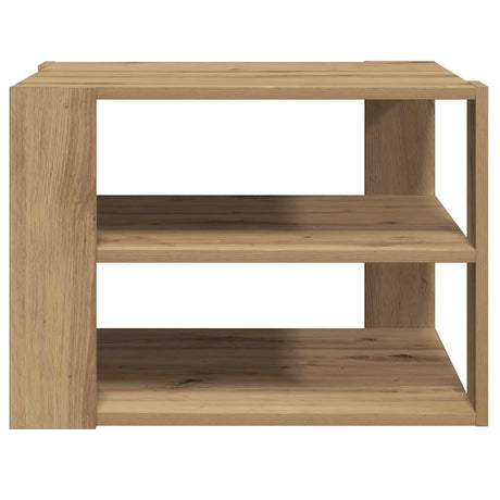 Vidaxl salontafel 58x58x40 cm bewerkt hout artisanaal eikenkleurig