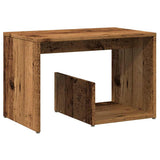 Vidaxl bijzettafel 59x36x38 cm bewerkt hout oud houtkleurig