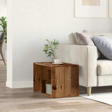 Vidaxl bijzettafel 59x36x38 cm bewerkt hout oud houtkleurig