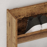 Vidaxx Wandschuhschrank 80x18x90 cm fertiges Holz, altholzfarben