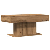 Vidaxl salontafel artisanaal eiken 96x50x45 cm bewerkt hout