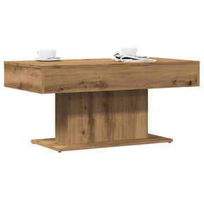 Vidaxl salontafel artisanaal eiken 96x50x45 cm bewerkt hout