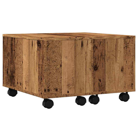 Vidaxl salontafel 60x60x38 cm bewerkt hout oud houtkleurig