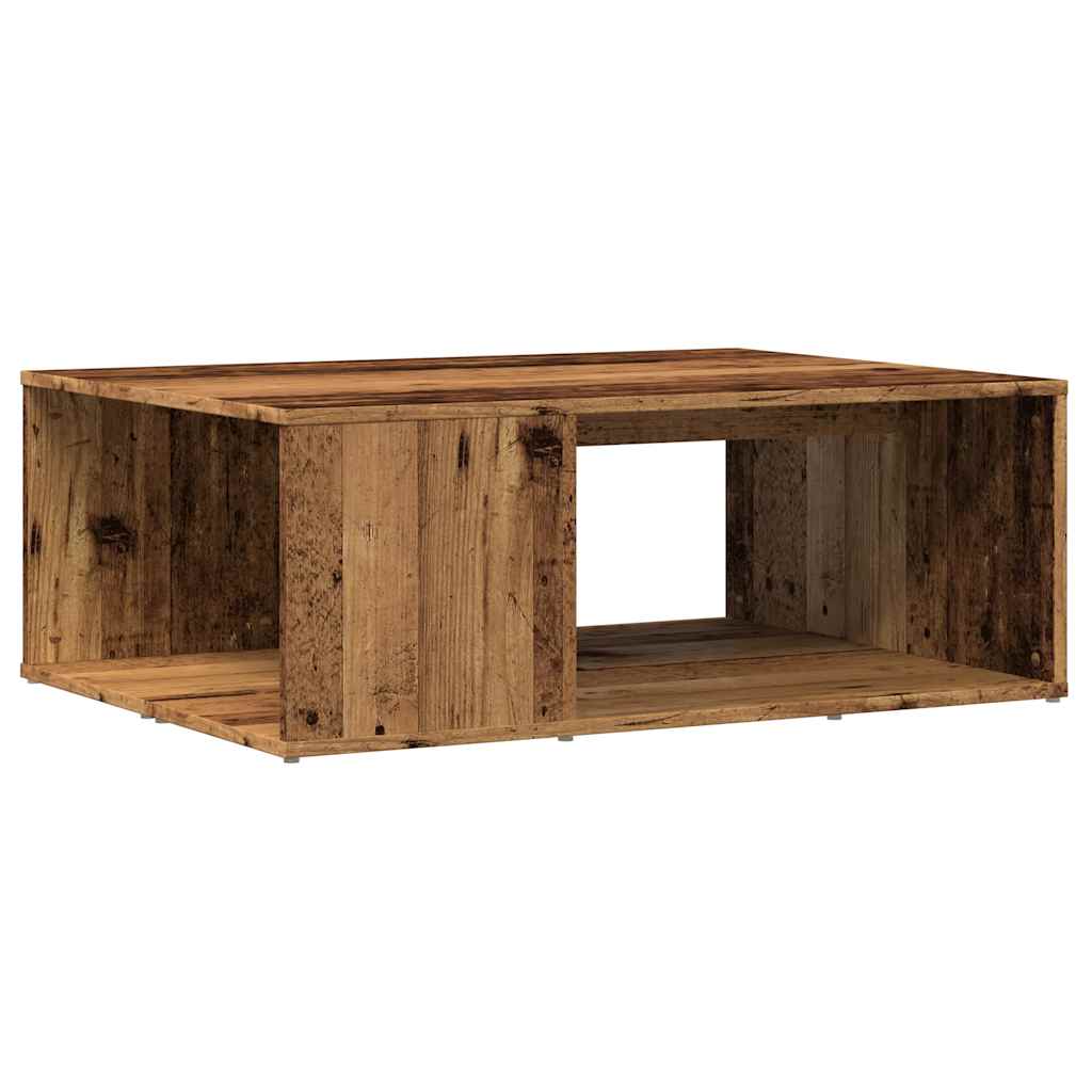 Vidaxl salontafel 90x67x33 cm bewerkt hout oud houtkleurig