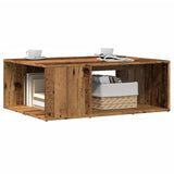 Vidaxl salontafel 90x67x33 cm bewerkt hout oud houtkleurig