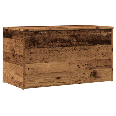 Vidaxl opbergkist 84x42x46 cm bewerkt hout oud houtkleurig