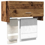 Vidaxl kledingkast 70x32,5x35 cm bewerkt hout oud houtkleurig