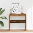 Vidaxl wandtafel 80x30x80 cm bewerkt hout oud houtkleurig