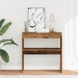 Vidaxl wandtafel 80x30x80 cm bewerkt hout oud houtkleurig