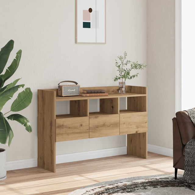 Vidaxl dressoir 105x30x70 cm bewerkt hout artisanaal eikenkleurig