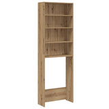 Vidaxx Waschmaschinenschrank 64x24x190 cm, handwerkliche Eichenfarbe