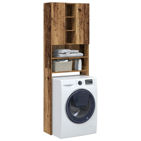 Vidaxx Waschmaschinenschrank 64x25,5x190 cm altholzfarben