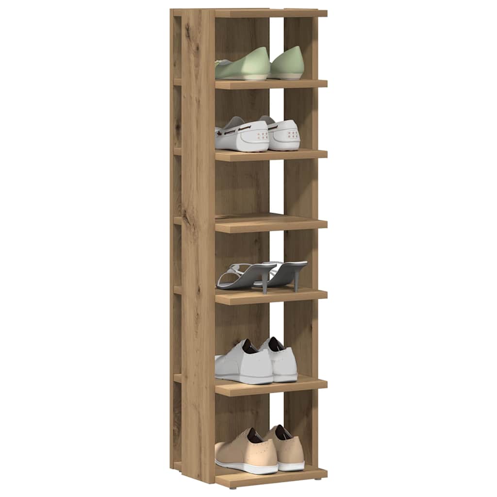 Vidaxx Schuhschränke 2 Stück 28x27x102 cm handgefertigtes Holz aus handwerklicher Eiche