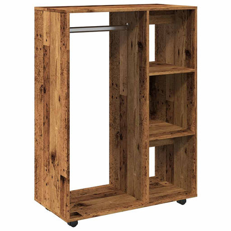 Vidaxl kledingkast 80x40x110 cm bewerkt hout oud houtkleurig
