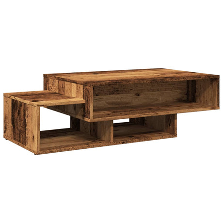 Vidaxl salontafel 105x55x32 cm bewerkt hout oud houtkleurig