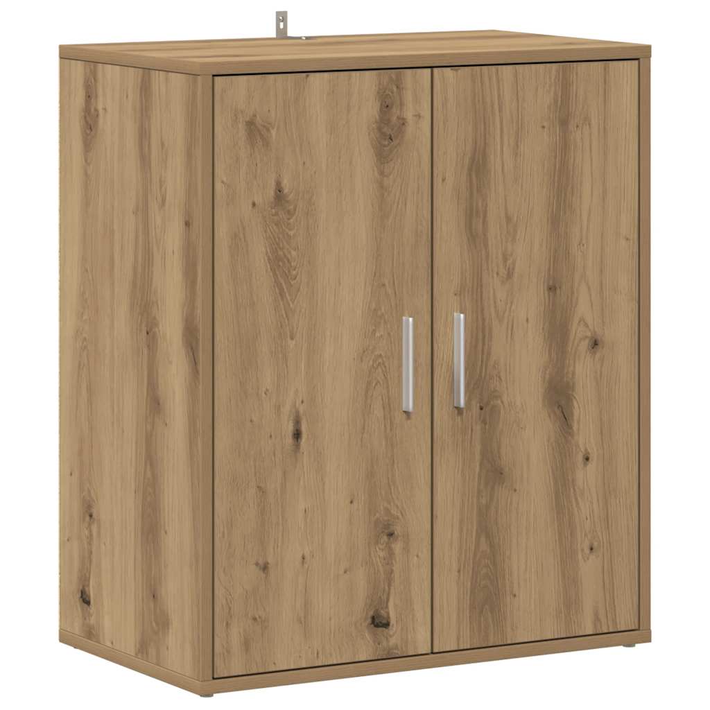 Vidaxx Schuhschrank 60x35x70 cm aus handgefertigtem Holz, handwerkliche Eichenfarbe