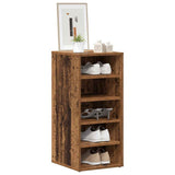 Vidaxx Schuhschränke 2 Stk. 32x35x70 cm behandeltes Holz, altholzfarben