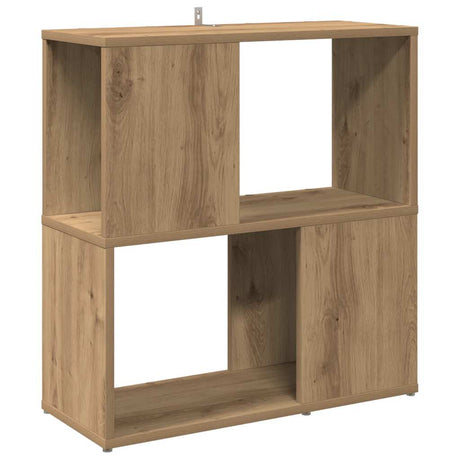 Vidaxl boekenkast 60x24x63 cm bewerkt hout artisanaal eikenkleur