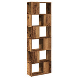 Vidaxl boekenkast kamerscherm 60x24x186 cm oud houtkleurig