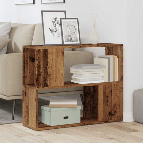 Vidaxl boekenkast kamerscherm 80x24x63 cm oud houtkleurig